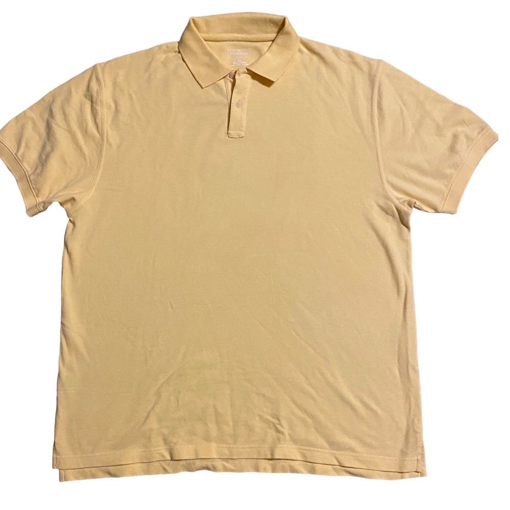 Pendleton Polo Shirt Men's XL Short Sleeve Yellow Cotton golf casual pullover